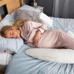 Mother&Baby Organic Cotton Side Sleeper V-Shape Pregnancy Support Pillow & Wedge Set 7 Mother&Baby Organic Cotton Side Sleeper V-Shape Pregnancy Support Pillow & Wedge Set -Dunelm Shop 30844342 alt01