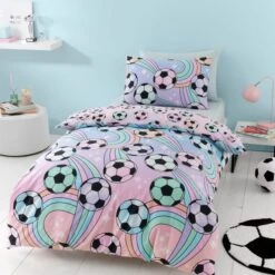 Football Ombre Duvet Cover And Pillowcase Set