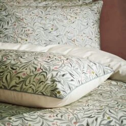 EW By Edinburgh Weavers Malory Floral Eucalyptus 100% Cotton Sateen Pillowcase Pair 7 EW By Edinburgh Weavers Malory Floral Eucalyptus 100% Cotton Sateen Pillowcase Pair -Dunelm Shop 30856835 alt06