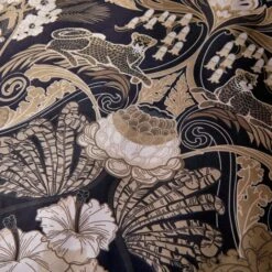 Laurence Llewelyn-Bowen Suburban Jungle Duvet Cover And Pillowcase Set Black -Dunelm Shop 30858380 alt03