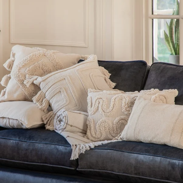 Cedar & Sage Largs Woven Bobble Grey Throw 4 Cedar & Sage Largs Woven Bobble Grey Throw - Image 2