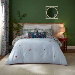 Dorma Modern Romance Vintage Blue 100% Cotton Duvet Cover & Pillowcase Set 34 Dorma Modern Romance Vintage Blue 100% Cotton Duvet Cover & Pillowcase Set -Dunelm Shop 30862302