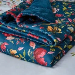 Dorma Modern Romance Vintage Blue 100% Cotton Bedspread -Dunelm Shop 30862309 alt02