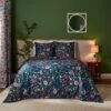 Dorma Modern Romance Vintage Blue 100% Cotton Bedspread 2 Dorma Modern Romance Vintage Blue 100% Cotton Bedspread -Dunelm Shop 30862310