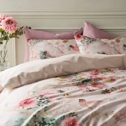 Aldridge Dramatic Floral Cotton Sateen Duvet Cover And Pillowcase Set -Dunelm Shop 30862344 alt01