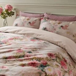 Aldridge Dramatic Floral Cotton Sateen Duvet Cover And Pillowcase Set -Dunelm Shop 30862345 alt02
