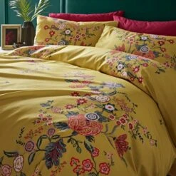 Tiverton Floral Trail Cotton Sateen Duvet Cover And Pillowcase Set 19 Tiverton Floral Trail Cotton Sateen Duvet Cover And Pillowcase Set -Dunelm Shop 30862374 alt02