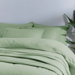 Cotton Muslin Duvet Cover And Pillowcase Set 39 Cotton Muslin Duvet Cover And Pillowcase Set -Dunelm Shop 30862417 alt02