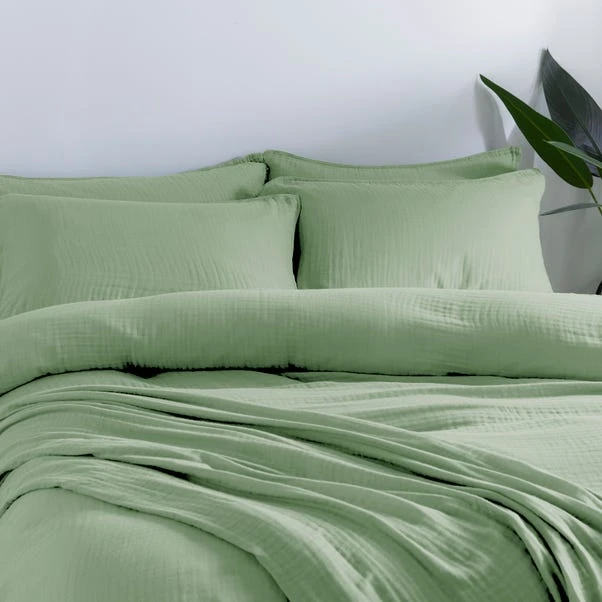 Cotton Muslin Duvet Cover And Pillowcase Set 16 Cotton Muslin Duvet Cover And Pillowcase Set - Image 14