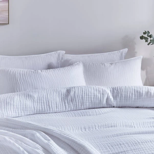 Cotton Muslin Duvet Cover And Pillowcase Set 14 Cotton Muslin Duvet Cover And Pillowcase Set - Image 12
