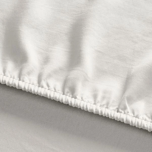 Super Soft Ivory Recycled Polyester Fitted Sheet 19 Super Soft Ivory Recycled Polyester Fitted Sheet - Image 17