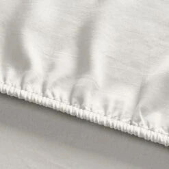 Super Soft Ivory Recycled Polyester Fitted Sheet 32 Super Soft Ivory Recycled Polyester Fitted Sheet -Dunelm Shop 30862866 alt01