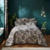Dorma Gilded Crane Charcoal Bedspread -Dunelm Shop 30862917