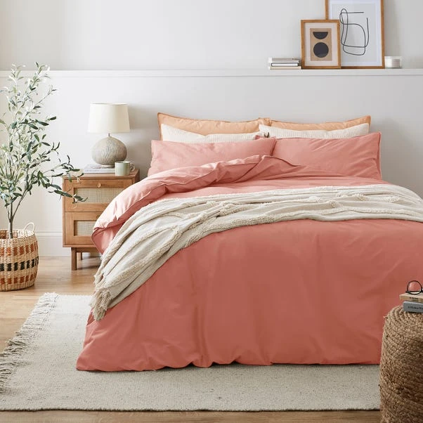Soft Washed Recycled Cotton Duvet Cover And Pillowcase Set 7 Soft Washed Recycled Cotton Duvet Cover And Pillowcase Set - Image 5