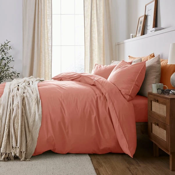 Soft Washed Recycled Cotton Duvet Cover And Pillowcase Set 9 Soft Washed Recycled Cotton Duvet Cover And Pillowcase Set - Image 7