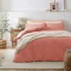 Soft Washed Recycled Cotton Duvet Cover And Pillowcase Set -Dunelm Shop 30863026