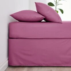 Non Iron Plain Dye Valance 39 Non Iron Plain Dye Valance -Dunelm Shop 30863075 alt01