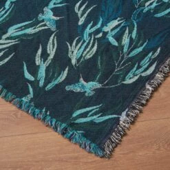 Kingfisher Jacquard Tapestry Throw -Dunelm Shop 30864630 alt05