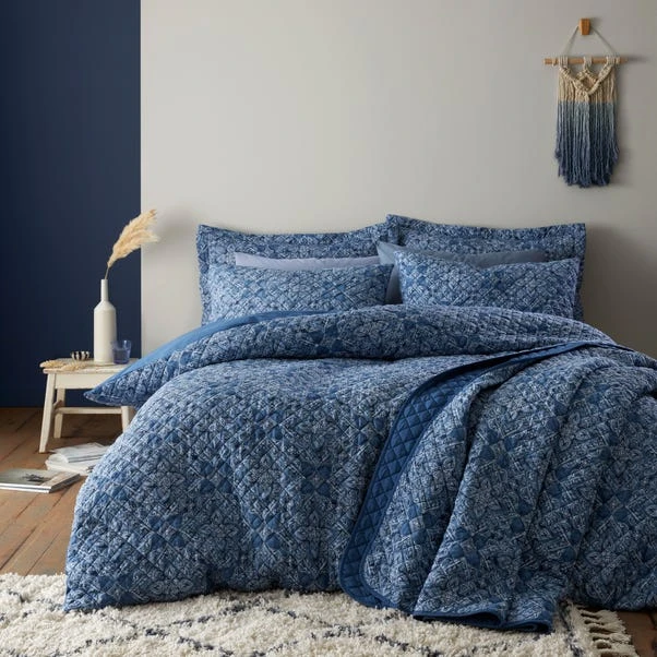 Edie Blue Bedspread 3 Edie Blue Bedspread