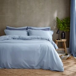 Cotton Linen Duvet Cover & Pillowcase Set -Dunelm Shop 30868627 alt02