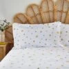 Pressed Floral 100% Cotton Oxford Pillowcase 1 Pressed Floral 100% Cotton Oxford Pillowcase -Dunelm Shop 30870770