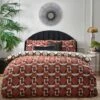 Furn. Avalon Duvet Cover And Pillowcase Set Brick -Dunelm Shop 30876779