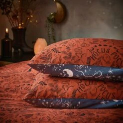 Furn. Witchy Vibes Duvet Cover And Pillowcase Set Rust 23 Furn. Witchy Vibes Duvet Cover And Pillowcase Set Rust -Dunelm Shop 30877043 alt01