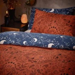 Furn. Witchy Vibes Duvet Cover And Pillowcase Set Rust 20 Furn. Witchy Vibes Duvet Cover And Pillowcase Set Rust -Dunelm Shop 30877044 alt02