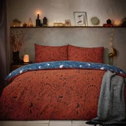 Furn. Witchy Vibes Duvet Cover And Pillowcase Set Rust 21 Furn. Witchy Vibes Duvet Cover And Pillowcase Set Rust -Dunelm Shop 30877044 alt03
