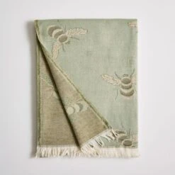 Bee Jacquard Woven Throw 155x170 -Dunelm Shop 30885996 alt04