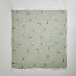 Bee Jacquard Woven Throw 155x170 -Dunelm Shop 30885996 alt05