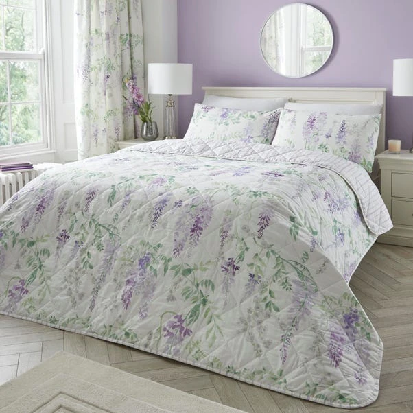 Wisteria Quilted Bedspread 200cm X 230cm 3 Wisteria Quilted Bedspread 200cm X 230cm