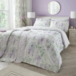 Wisteria Quilted Bedspread 200cm X 230cm 6 Wisteria Quilted Bedspread 200cm X 230cm -Dunelm Shop 30888420 alt01