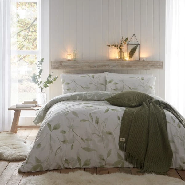 Drift Home Eliza Green Duvet Cover And Pillowcase Set 7 Drift Home Eliza Green Duvet Cover And Pillowcase Set - Image 5