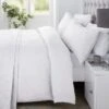 Serene Gianna White Duvet Cover And Pillowcase Set -Dunelm Shop 30888745