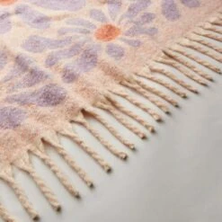 Retro Flower Mohair Throw 130cm X 180cm 20 Retro Flower Mohair Throw 130cm X 180cm -Dunelm Shop 30891365 alt03