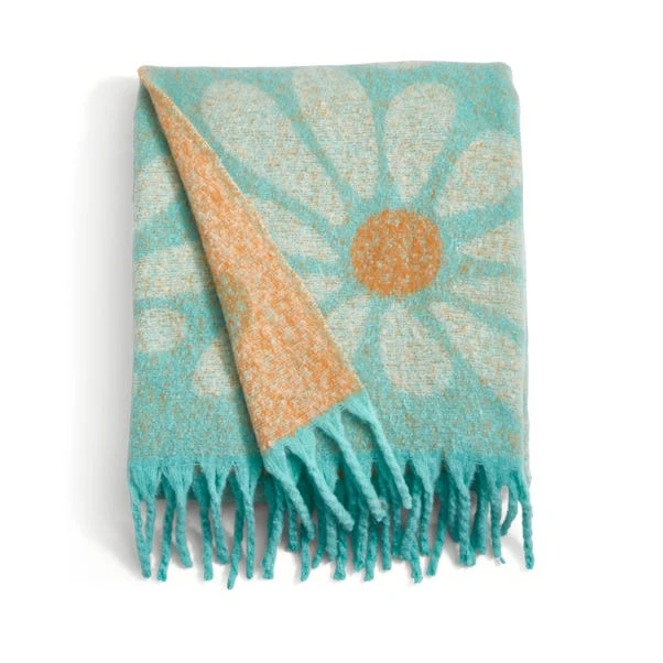 Retro Flower Mohair Throw 130cm X 180cm 7 Retro Flower Mohair Throw 130cm X 180cm - Image 5