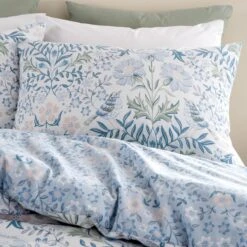 Bianca Hedgerow Hopper 200 Thread Count Cotton Blue Duvet Cover And Pillowcase Set -Dunelm Shop 30892622 alt02