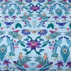 Catherine Lansfield Mya Tropical Floral Duck Egg Blue Duvet Cover And Pillowcase Set -Dunelm Shop 30892691 alt03