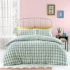 Catherine Lansfield Seersucker Gingham Check Duvet Cover & Pillowcase Set 2 Catherine Lansfield Seersucker Gingham Check Duvet Cover & Pillowcase Set -Dunelm Shop 30892715