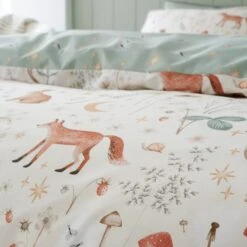 Catherine Lansfield Enchanted Twilight Animals Reversible Duvet Cover & Pillowcase Set 26 Catherine Lansfield Enchanted Twilight Animals Reversible Duvet Cover & Pillowcase Set -Dunelm Shop 30892730 alt04
