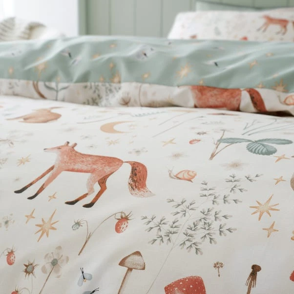 Catherine Lansfield Enchanted Twilight Animals Reversible Duvet Cover & Pillowcase Set 7 Catherine Lansfield Enchanted Twilight Animals Reversible Duvet Cover & Pillowcase Set - Image 5