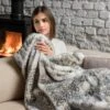 Dreamland IntelliHeat Fallow Deer Faux Fur Heated Throw -Dunelm Shop 30893778