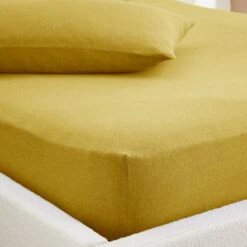 Elements Cotton Jersey Plain Fitted Sheet -Dunelm Shop 30896550