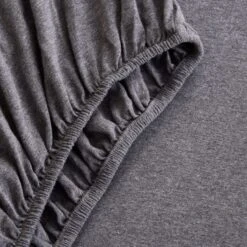 Elements Cotton Jersey Plain Fitted Sheet -Dunelm Shop 30896655 alt05