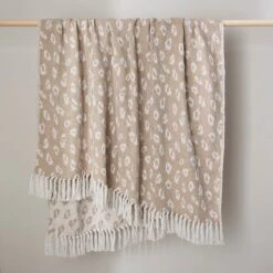 Leopard Print Throw 130x180cm -Dunelm Shop 30896935 alt02