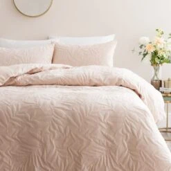 Nya Velvet Pinsonic Duvet Cover & Pillowcase Set 28 Nya Velvet Pinsonic Duvet Cover & Pillowcase Set -Dunelm Shop 30897908 alt02