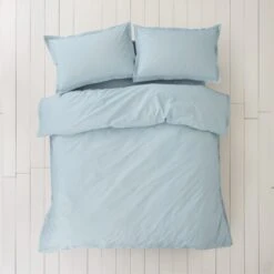 100% Organic Cotton Duvet Cover And Pillowcase Set 40 100% Organic Cotton Duvet Cover And Pillowcase Set -Dunelm Shop 30898133 alt03