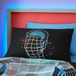 Football Graphic Boys Single Duvet Cover And Pillowcase Set -Dunelm Shop 30898143 alt01