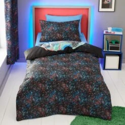 Football Graphic Boys Single Duvet Cover And Pillowcase Set -Dunelm Shop 30898143 alt02